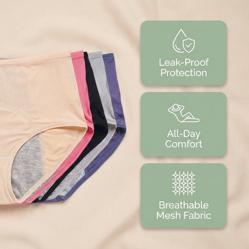 Menstrual Leak-Proof Mesh Underwear